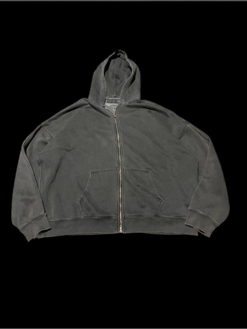 Abercrombie & Fitch Black Full-Zip Hooded Jacket